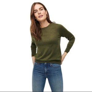 J. Crew Margot Crewneck Sweater Evergreen NWT